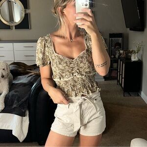 Floral printed blouse